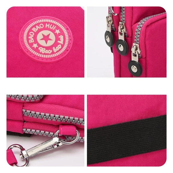 Brand new, black shoulder cross body purse, cell phone bag multiple pockets - Picture 6 of 6